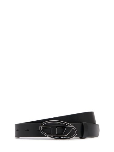 Ceinture En Cuir Effet Miroir 20 B-1dr - DIESEL - Modalova