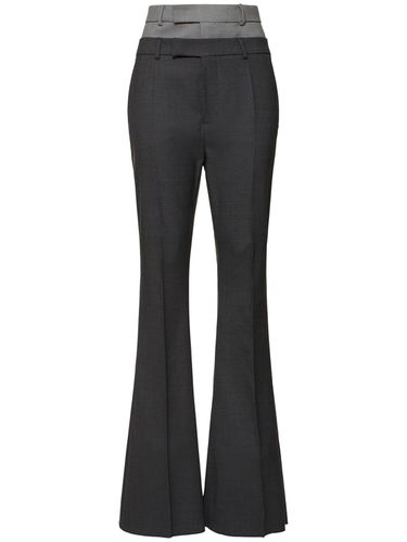 Pantalon Évasé En Laine Stretch Lince - SPORTMAX - Modalova