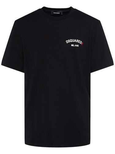 T-shirt Regular Fit En Coton - DSQUARED2 - Modalova