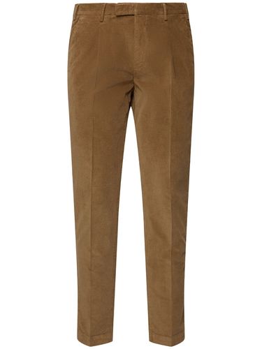 Pantalon En Satin De Coton Mélangé Stretch Master - PT TORINO - Modalova