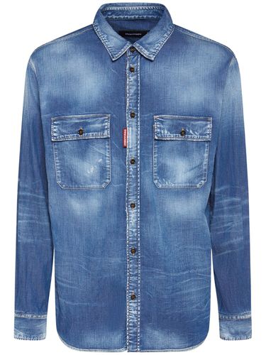 Chemise En Coton Stretch Worker - DSQUARED2 - Modalova