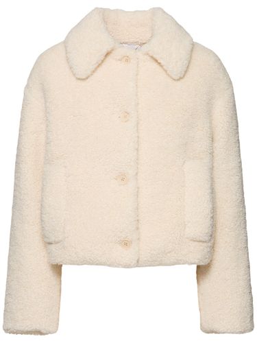 Manteau Boutonné Court En Teddy Zowi - ASPESI - Modalova