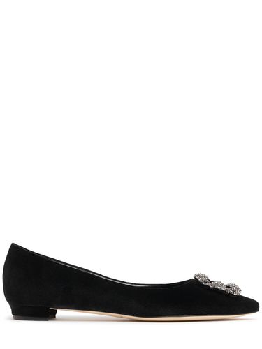 Ballerines En Velours Hangisi Fmc 10 Mm - MANOLO BLAHNIK - Modalova