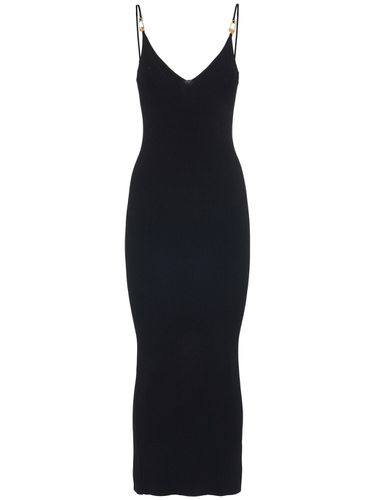 Robe Midi En Maille De Viscose Stretch - VERSACE - Modalova