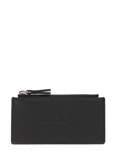 Porte-cartes Zippée En Cuir - MM6 MAISON MARGIELA - Modalova