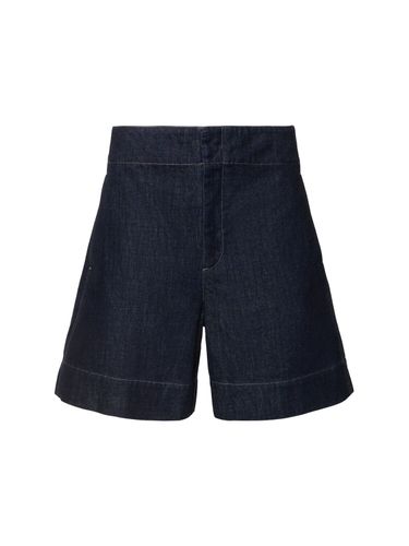 Short Taille Haute En Denim Emile - SOEUR - Modalova