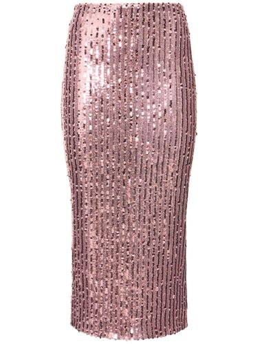 Jupe Crayon En Sequins - ROTATE - Modalova