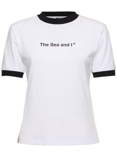 T-shirt En Jersey Imprimé - MSGM - Modalova