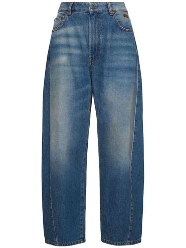 Jean Baggy Taille Mi-haute - MSGM - Modalova