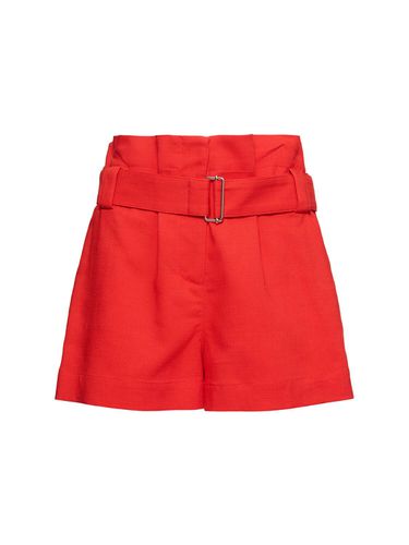 Short Taille Haute Avec Ceinture - MSGM - Modalova