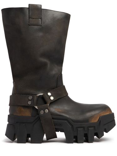 Bottes En Cuir Détail Harnais Bulldozer - BALENCIAGA - Modalova