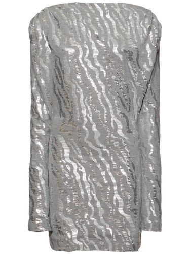 Robe Courte En Sequins - ROTATE - Modalova