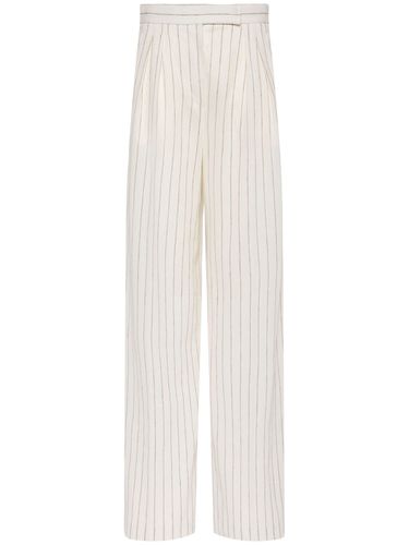 Pantalon Ample En Coton Mélangé À Rayures Clarion - MAX MARA - Modalova