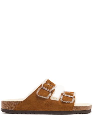 Sandales En Shearling Et Daim Arizona - BIRKENSTOCK - Modalova