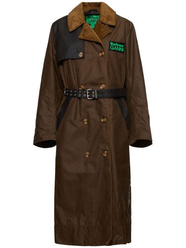 Trench-coat Cirée À Logo X Ganni - BARBOUR - Modalova