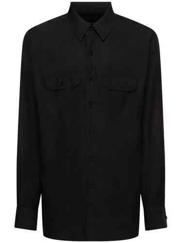 Chemise Militaire En Sergé Léger Fluide - TOM FORD - Modalova