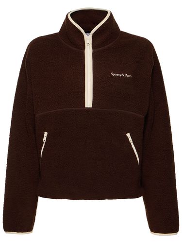 Veste À Demi-zippé En Sherpa Technique À Logo - SPORTY & RICH - Modalova