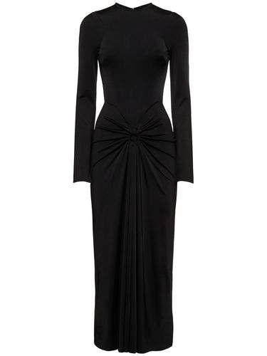 Robe Midi En Jersey Épais Brillant - VICTORIA BECKHAM - Modalova