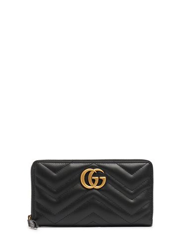 Portefeuille En Cuir Matelassé Gg Marmont - GUCCI - Modalova