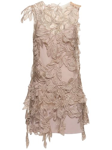 Robe Courte En Dentelle Sans Manches - ALBERTA FERRETTI - Modalova