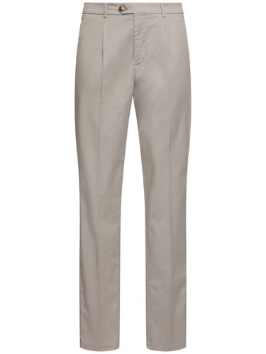 Pantalon En Gabardine De Coton Stretch - BRUNELLO CUCINELLI - Modalova