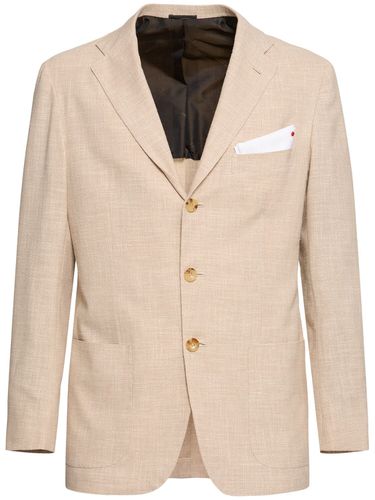 Blazer En Laine Mélangée À Boutonnage Simple - KITON - Modalova