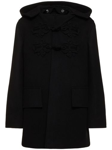 Manteau Court En Laine Brodée - VALENTINO - Modalova