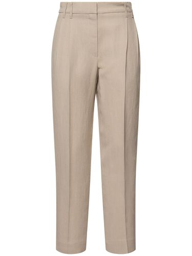 Pantalon Court En Sergé De Lin Mélangé Fluide - BRUNELLO CUCINELLI - Modalova