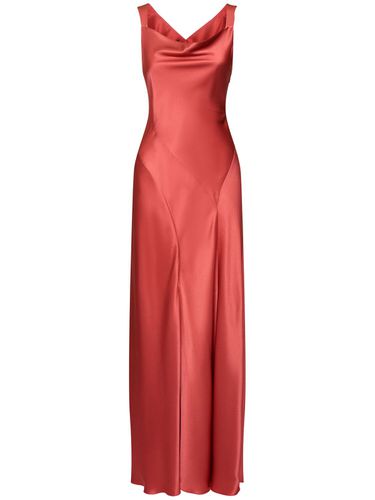 Robe Longue En Satin - ALBERTA FERRETTI - Modalova