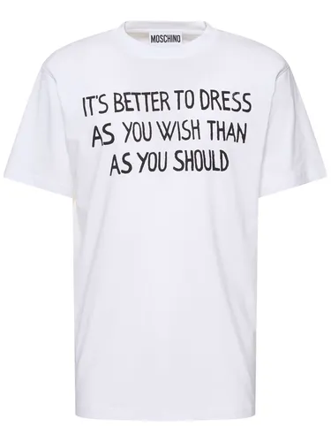 T-shirt Write - MOSCHINO - Modalova