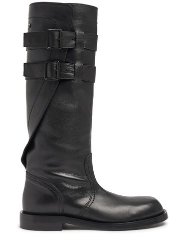 Bottes De Motard En Cuir Souple Ulpu 45 Mm - ANN DEMEULEMEESTER - Modalova