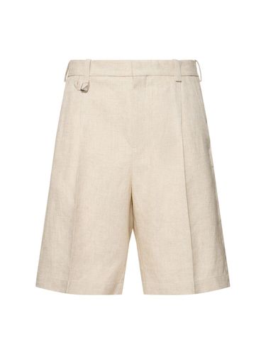 Short En Lin Mélangé Le Short Melo - JACQUEMUS - Modalova