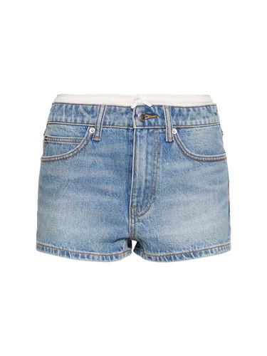 Short Taille Haute En Denim - ALEXANDER WANG - Modalova