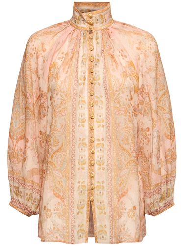 Chemise Imprimée Manches 3/4 Acacia - ZIMMERMANN - Modalova