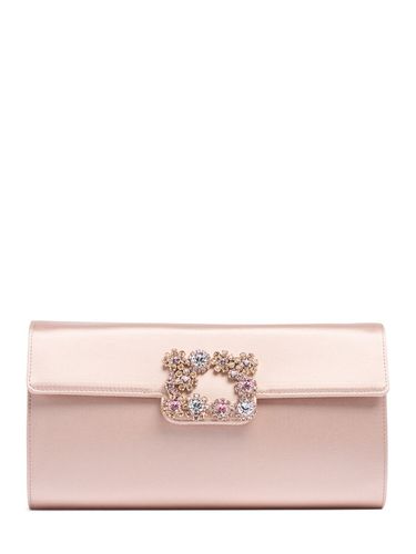 Pochette Enveloppe En Cuir Avec Boucle Fleurs - ROGER VIVIER - Modalova