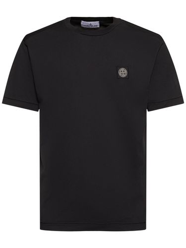 Logo Cotton T-shirt - STONE ISLAND - Modalova