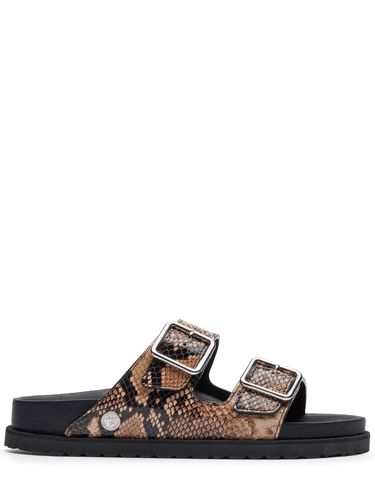 Sandales En Cuir Imprimé Python Arizona - BIRKENSTOCK 1774 - Modalova