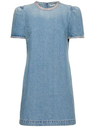 Robe Courte En Denim Embelli Crush - ZIMMERMANN - Modalova