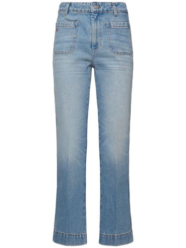 Jean Court En Sergé De Denim Alina - VICTORIA BECKHAM - Modalova