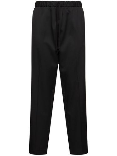 Pantalon Ajusté En Laine Mélangée - MM6 MAISON MARGIELA - Modalova