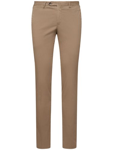 Pantalon Slim En Gabardine Stretch Légère - PT TORINO - Modalova