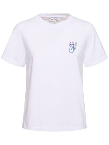 T-shirt Imprimé Et Brodé - JW ANDERSON - Modalova