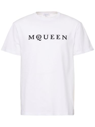 T-shirt En Coton À Logo - ALEXANDER MCQUEEN - Modalova