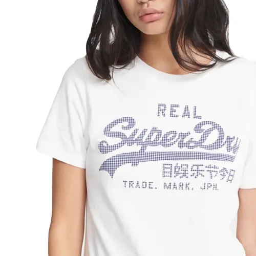 T shirt Vichy vintage logo - Superdry - Modalova