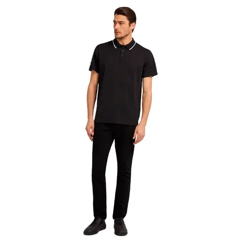 Polo Guess Logo original Homme Noir - Guess - Modalova