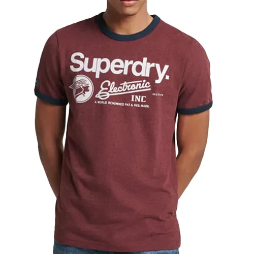 T shirt Core Logo Graphic Ringer - Superdry - Modalova