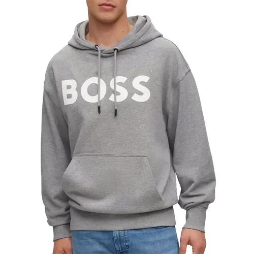 Sweat Boss french terry Homme Gris - Boss - Modalova