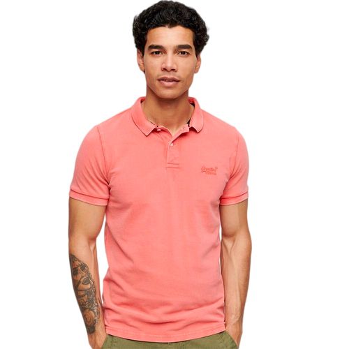 Polo Superdry detruit Homme Rose - Superdry - Modalova