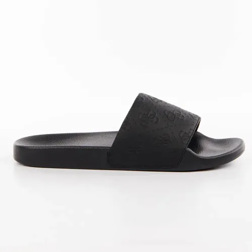 Claquette Guess 4G multi Homme Noir - Guess - Modalova