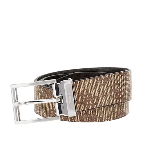 Ceinture Guess logo 4G Homme Marron - Guess - Modalova